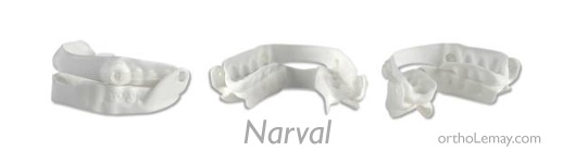 orthèse d'avancée mandibulaire NARVAL cad cam pour traiter l'apnée du sommeil 