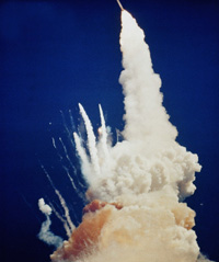 Explosion de la navette spatiale Challenger en 1989